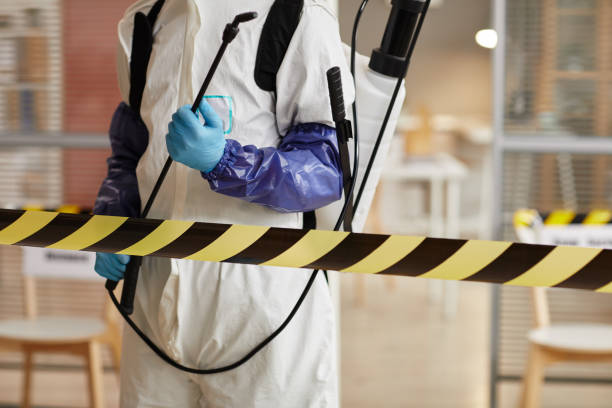 Professional Blood Cleanup technician working in Oakville, MO